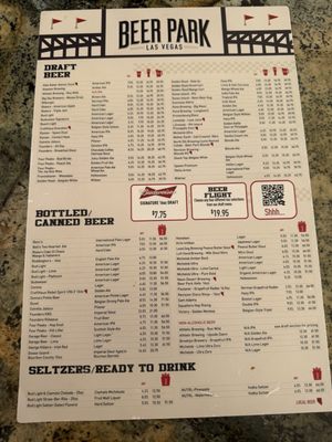 Menu photo 1 Beer Park Las Vegas, NV Menu photo 1 Beer Park Las Vegas, NV