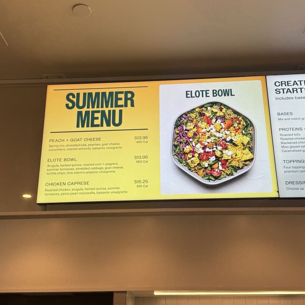 sweetgreen - Healthy Salads, Wraps, and Bowls - Summer menu - Salad Near Me - Studio City, California