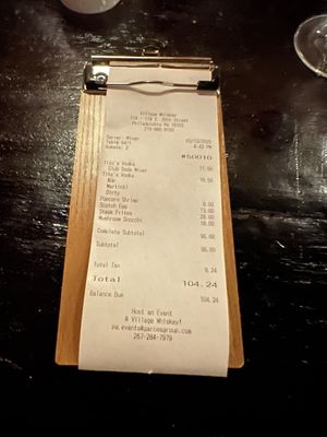 Menu photo 4 Village Whiskey Philadelphia, PA