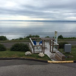 View out from restaurant.