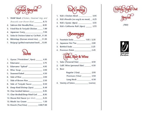 Menu photo 4 Teriyaki Junction Placerville, CA Menu photo 4 Teriyaki Junction Placerville, CA
