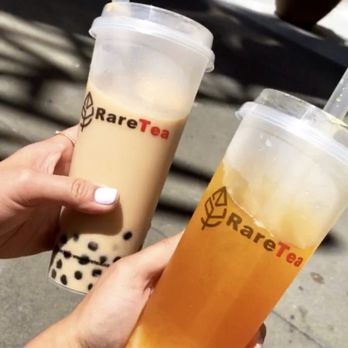 RareTea - Jasmine black tea and Mango green tea - Bubble Tea Near Me - Sacramento, California