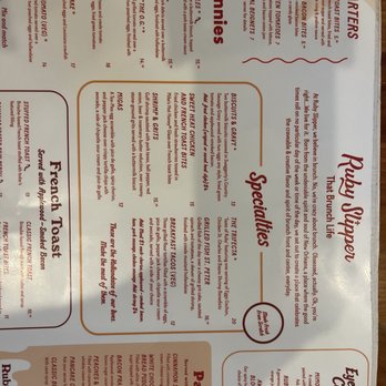 Ruby Slipper Decatur - Menu (9 August 2022) - Breakfast & Brunch Near Me - New Orleans, Louisiana