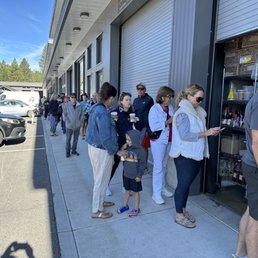 This line is an hour wait during July 4th weekend--busiest of the year