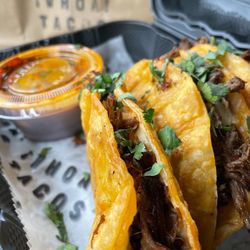 ¡Whoa! Tacos - Three Taco ¡Whoa!'s - Our Signature Beef Birria Taco's served with a side of our consommé