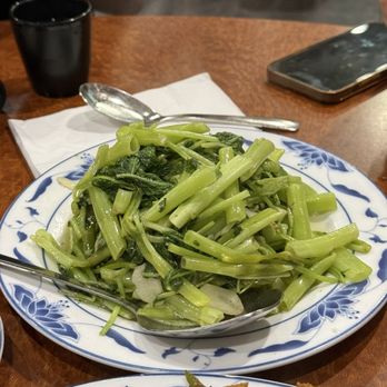 Bob's Shanghai 66 - Watercress with garlic - Shanghainese Near Me - Rockville, Maryland