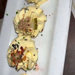 A Plate Of Deviled Eggs A Plate Of Deviled Eggs