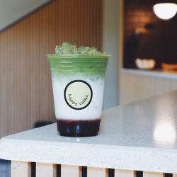 Happy Coffee - Cherry Iced Matcha