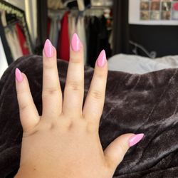 First Lady Nails - Middle finger is shaped a little bit too far to the left in the photo.