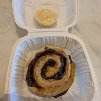 Nectarine - Cinnamon Roll (GF) - Coffee & Tea Near Me - Dripping Springs, Texas Nectarine - Cinnamon Roll (GF) - Coffee & Tea Near Me - Dripping Springs, Texas