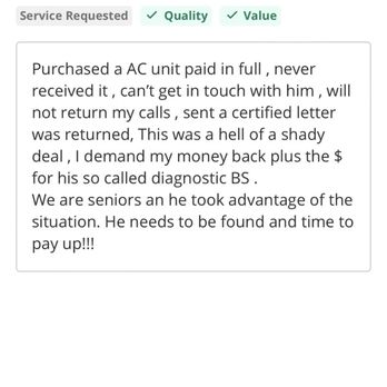 HDP Mobile RV Tech - My review on this, will not reply , calls , messages, even a certified letter, he took my money and took off. - RV Repair Near Me