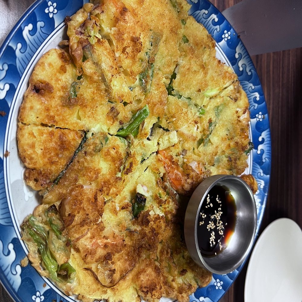 Korean Seafood Pancakes Korean Seafood Pancakes