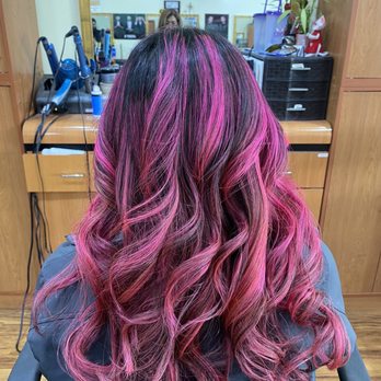 Reflections Barber & Beauty Salon - Pink balayage - Barbers Near Me - La Mesa, California Reflections Barber & Beauty Salon - Pink balayage - Barbers Near Me - La Mesa, California