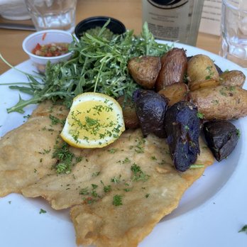 Brava Garden Eatery - Free Range Chicken Milanesa - Wine Bars Near Me - Pleasanton, California