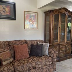 Need a Truck You're In Luck - China cabinet and couch