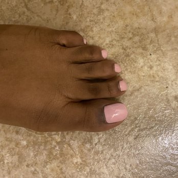 Natural Nail & Spa - Rounded big toe/Gel pedi - I asked for square - Massage Near Me - Central Valley, New York