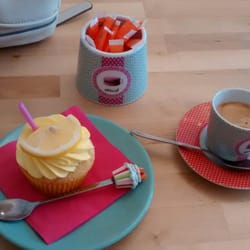 Mademoiselle Cupcake - Cupcake citron + cafe=4€