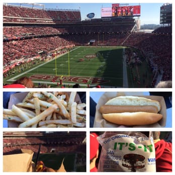 Levi's Stadium - Garlic fries, hot dog, link,  SF's very own It's It, and a Niner Victory! - Stadiums & Arenas Near Me - Santa Clara, California