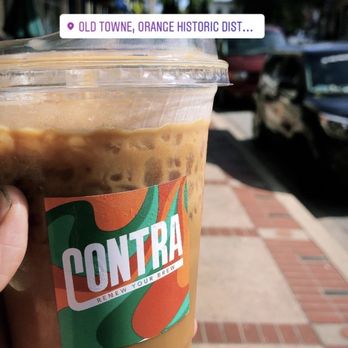 Contra Coffee & Tea - Gold rush aka Vietnamese ice coffee - Coffee & Tea Near Me - Orange, California