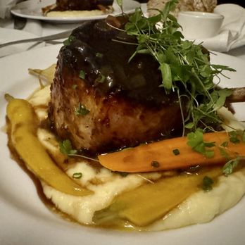 Toscano Ristorante - Root Beer Glazed 14oz French cut Pork Chop - Italian Near Me - Bordentown, New Jersey