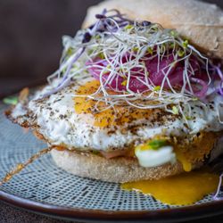 Bighorn Bistro - Seattle salmon sandwich