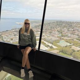 My wife at the Space Needle My wife at the Space Needle