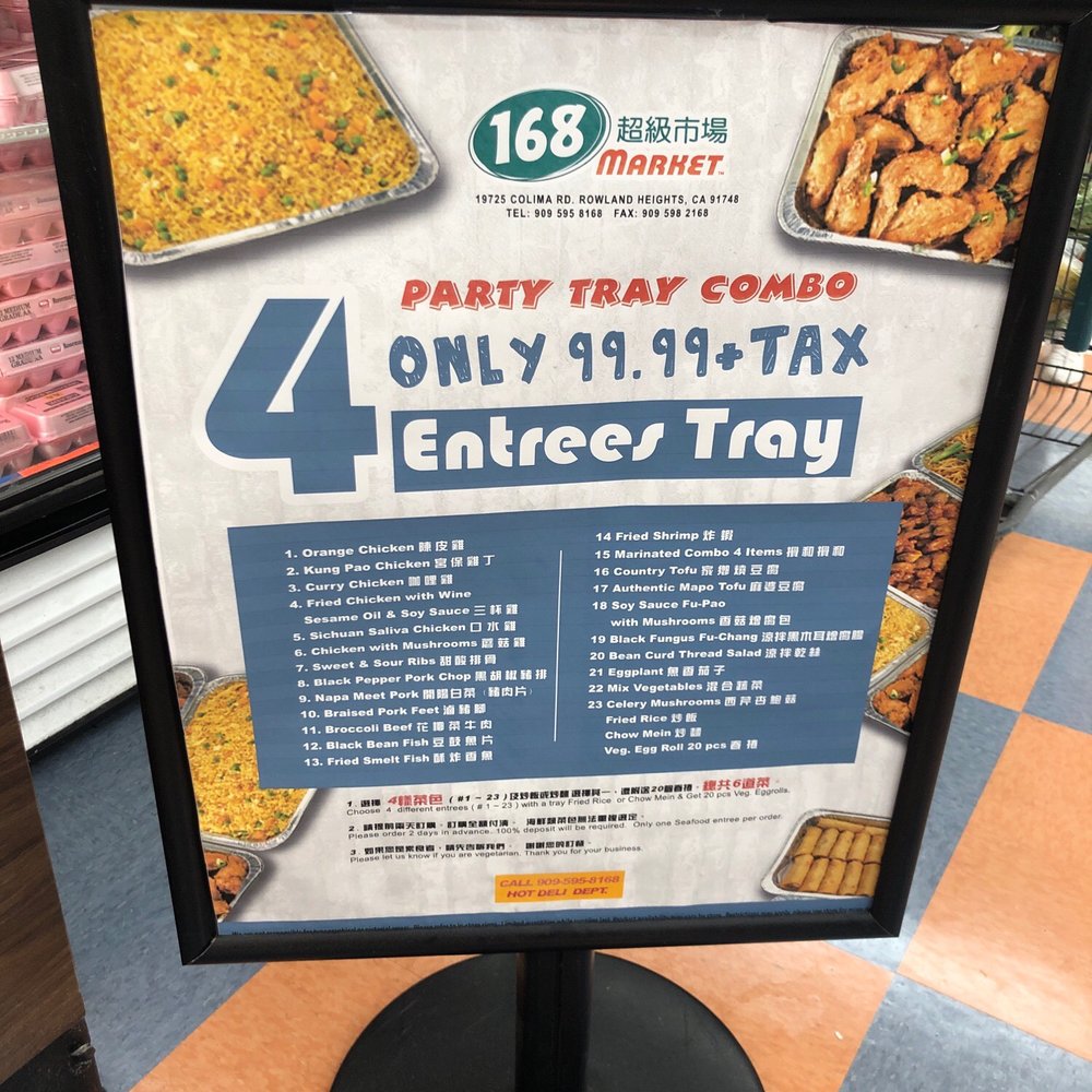 168 Market - Party trays - Fruits & Veggies Near Me - Rowland Heights, California
