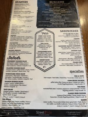 Menu photo 1 Street Side Ale House & Eatery Paso Robles, CA Menu photo 1 Street Side Ale House & Eatery Paso Robles, CA