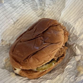 KFC - A soggy wrinkled chicken sandwich. The bread was like a wet sponge. - Fast Food Near Me - Whitehall, Pennsylvania KFC - A soggy wrinkled chicken sandwich. The bread was like a wet sponge. - Fast Food Near Me - Whitehall, Pennsylvania