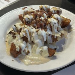 The Nowhere Grill - Potato skins with cheese curds on top. This was delicious !!!!