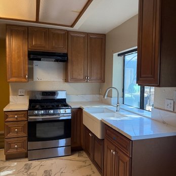 Re-Masters - Coffee Glazed Cabinet Upgrade - Cabinetry Near Me - Lancaster, California Re-Masters - Coffee Glazed Cabinet Upgrade - Cabinetry Near Me - Lancaster, California