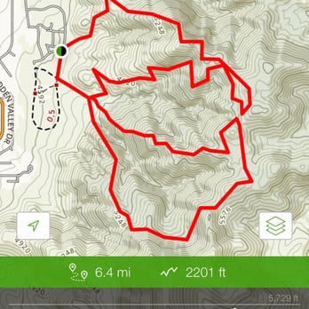 Hidden Valley Regional Park - AllTrails topo of hike - Hiking Near Me - Reno, Nevada