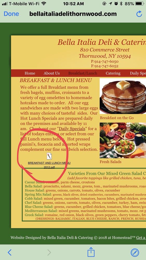Bella Italia Deli Logo