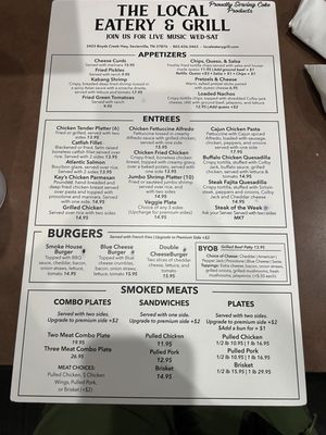 Menu photo 3 Local Eatery and Grill Sevierville, TN Menu photo 3 Local Eatery and Grill Sevierville, TN