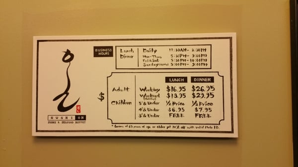 Menu photo 3 Sushi On Fairfax, VA