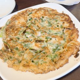 Leak seafood pancake Leak seafood pancake