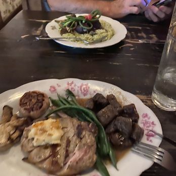 Chartier - Buttered Berkshire with mushroom and garlic gnocchi - French Near Me - Beaumont, Alberta Chartier - Buttered Berkshire with mushroom and garlic gnocchi - French Near Me - Beaumont, Alberta