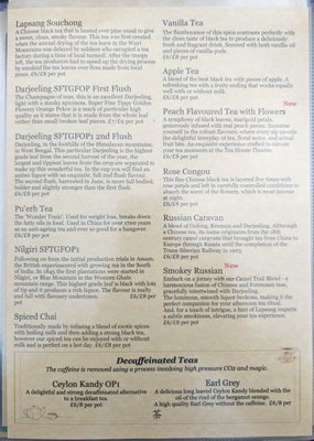Menu photo 2 Tea House Theatre London, XGL