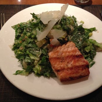 Di Pescara - Small Caesar Salad with a side of Grilled Salmon - Italian Near Me - Northbrook, Illinois