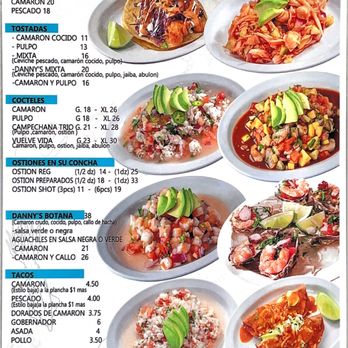 Danny’s Cevicheria - Soft Opening Menu - Seafood Near Me - Riverside, California Danny’s Cevicheria - Soft Opening Menu - Seafood Near Me - Riverside, California