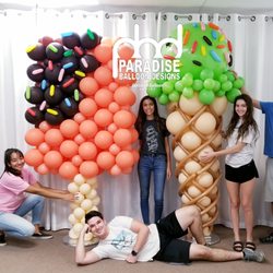 Paradise Balloon Designs - I Scream, You Scream....We all Scream for Ice Cream!