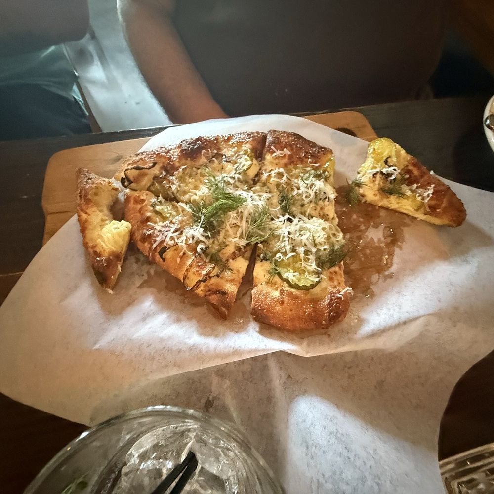 Five Restaurant Bistro - Pickle Pizza from the specials. - Seafood Near Me - Edmonds, Washington