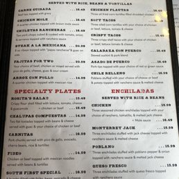 Little Mexico menu Little Mexico menu