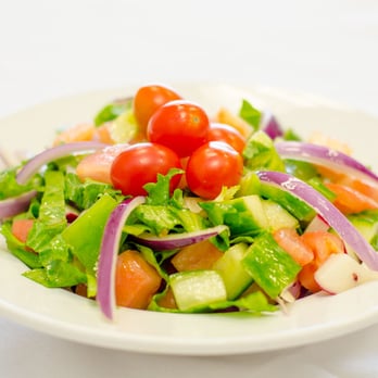 Golden Dough - a salad with tomatoes, onions, and lettuce - Bakeries Near Me - Mississauga, Ontario Golden Dough - a salad with tomatoes, onions, and lettuce - Bakeries Near Me - Mississauga, Ontario