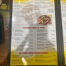 El Paso Mexican Grill & Bar - Menu