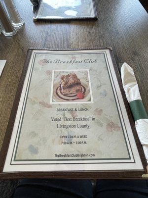 Menu photo 4 The Breakfast Club Brighton, MI Menu photo 4 The Breakfast Club Brighton, MI
