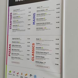 Algonquin College of Applied Arts and Technology - Wolves Den food menu at Algonquin College.