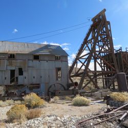 Tonopah Historic Mining Park - Desert Queen head frame