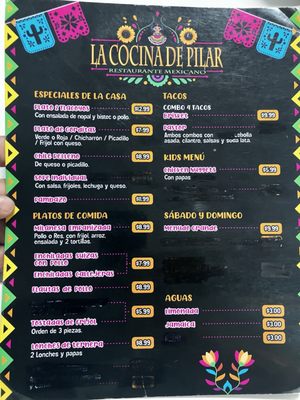 Menu photo 1 La Cocina De Pilar Laredo, TX Menu photo 1 La Cocina De Pilar Laredo, TX