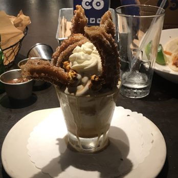Xoco - Caramel-Vanilla Churros Sundae - Mexican Near Me - Chicago, Illinois Xoco - Caramel-Vanilla Churros Sundae - Mexican Near Me - Chicago, Illinois